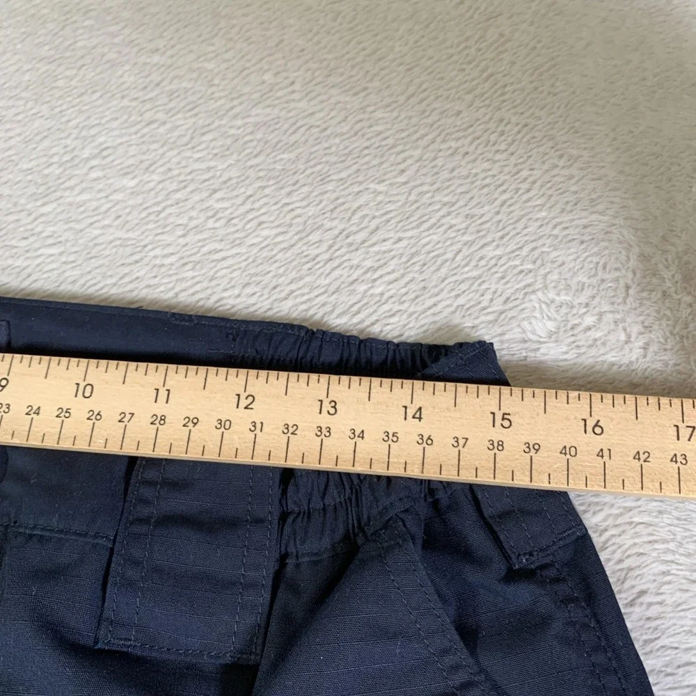 5.11 Tactical Cargo Pants Womens 12 Long Navy Blue Elastic Waist Twill‎ Workwear
